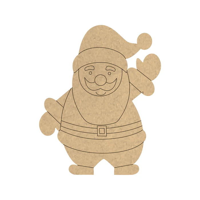 SDC 4mm thick Pre Marked MDF Santa Claus